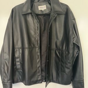 BLACK LEATHER JACKET GATE 31